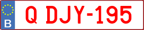Trailer License Plate